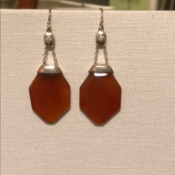 Silpada Jewelry - Silpada “One in Vermilion” Red Agate Earrings